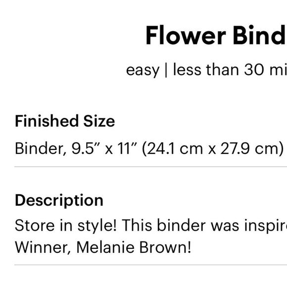 Flower Binder Decal - Picture 5 of 5